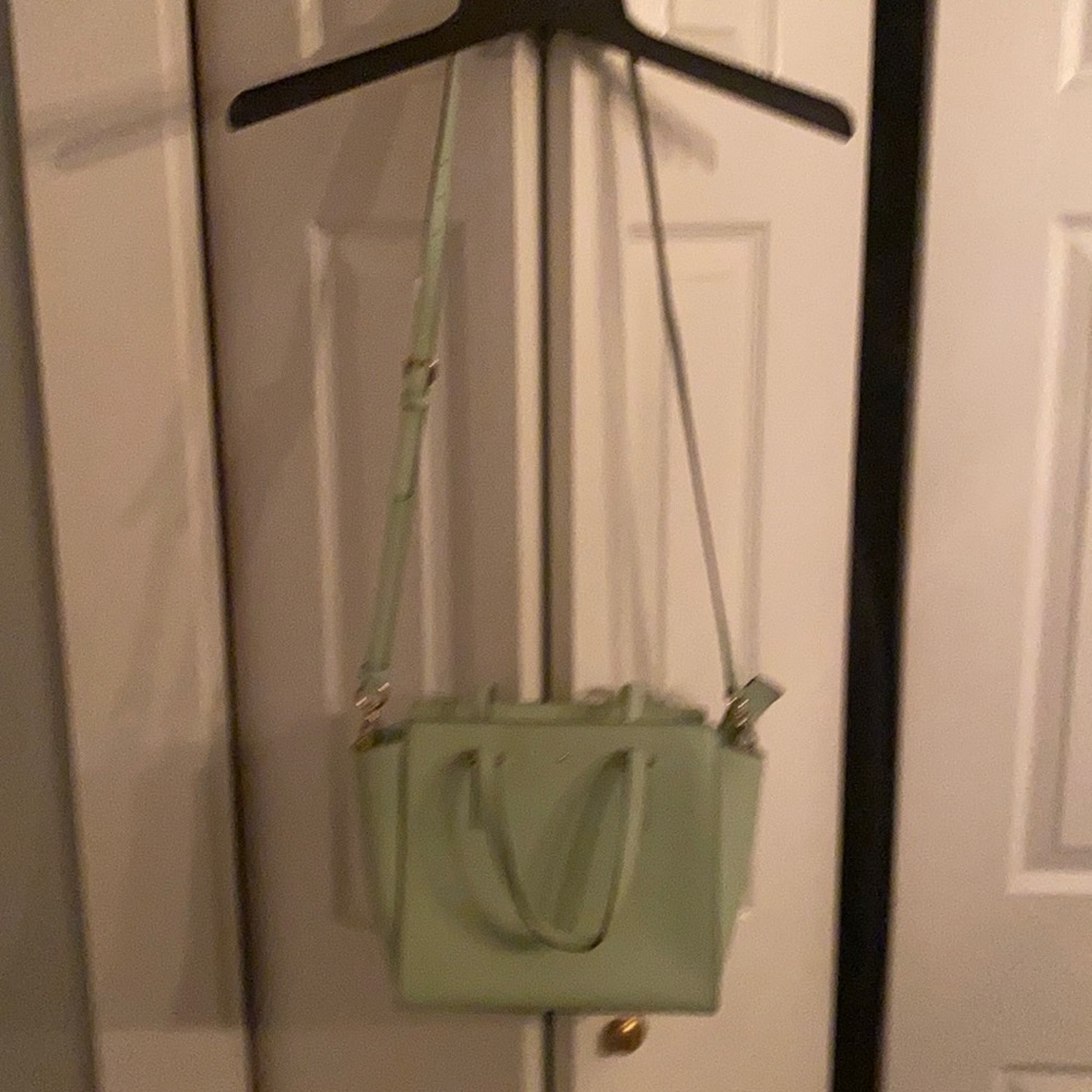 Late spade mint green pocketbook